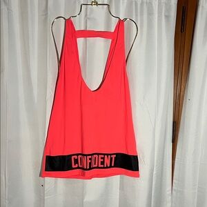 Fabletics Bright Pink Tank Top with Black Accent